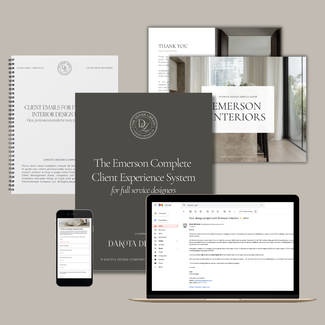 The Emerson Complete Client Experience System for Full Service Designers