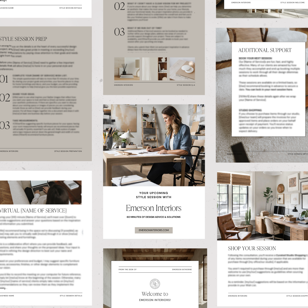 Paid Design Advice Consultation Session Client Experience Templates for ...