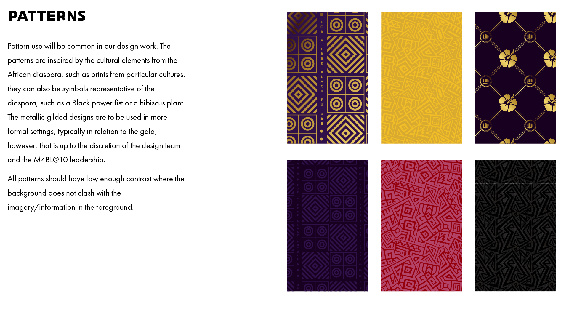 M4BL at 10 Style Guide - Patterns.png
