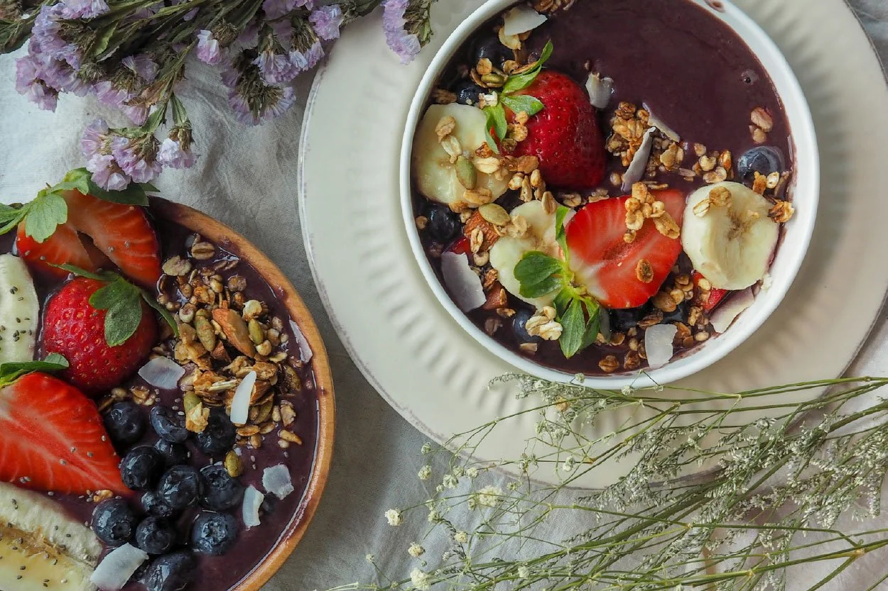 Food &amp; Wine. Pairing: Acai Bowls &amp; Fruits from around the World