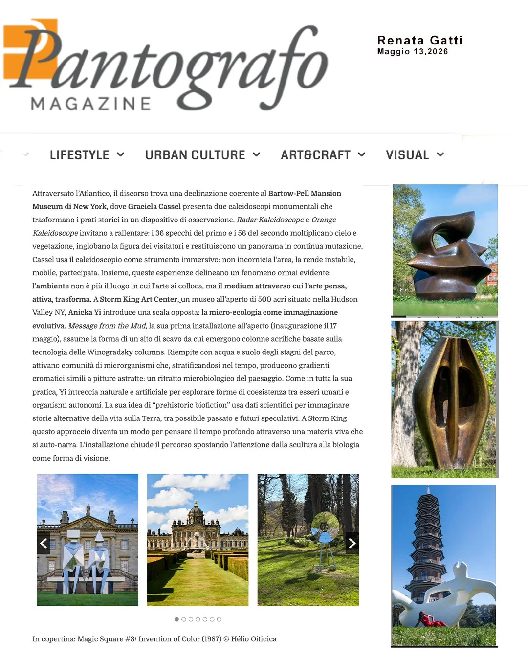 2026- Pantografo-by Renata Gatti- Sculptures in the landscape, art redesigns parks and gardens