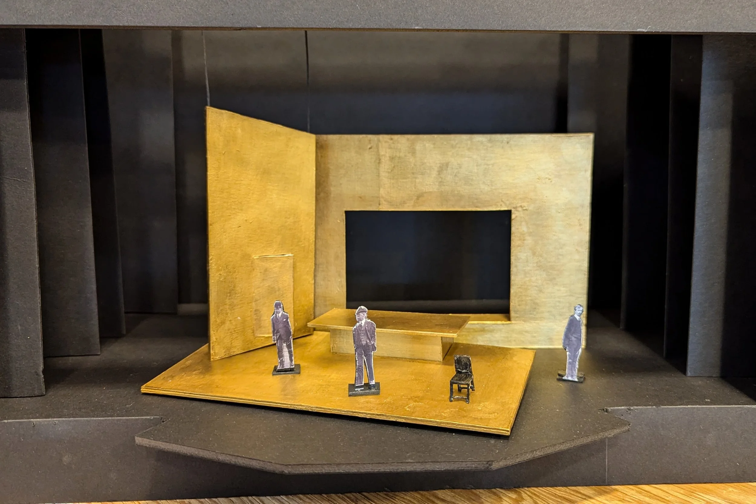 The maquette of Amy Keith's set design for The Lehman Trilogy .
