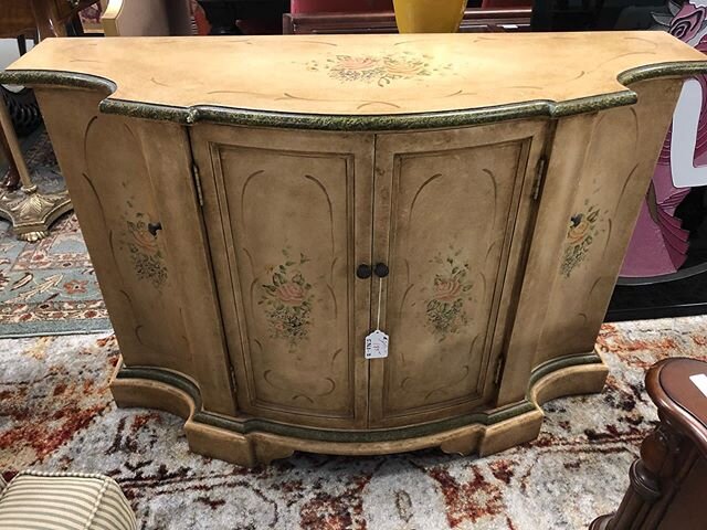 This painted cabinet was just reduced to $135