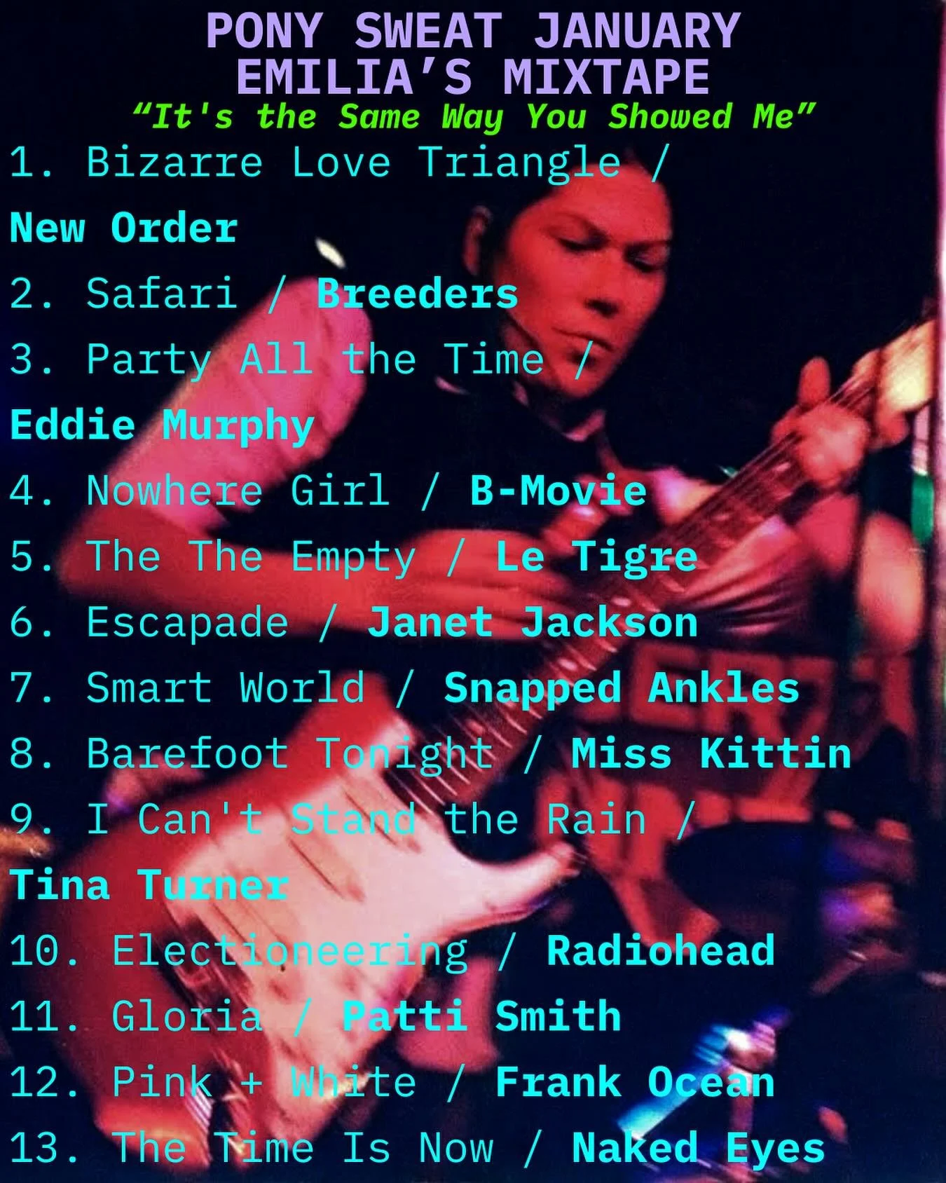 NEW YEAR / NEW MIXTAPE!!! Happy 2026, Ponies! We have class with Emilia tonight, Thursday 7PM at @picklefactory_frogtown! PARTYYY!!! ✨🦋✨ Each of our three teachers will be leading her own mixtape in January. Emilia is teaching ON ZOOM this Saturday 