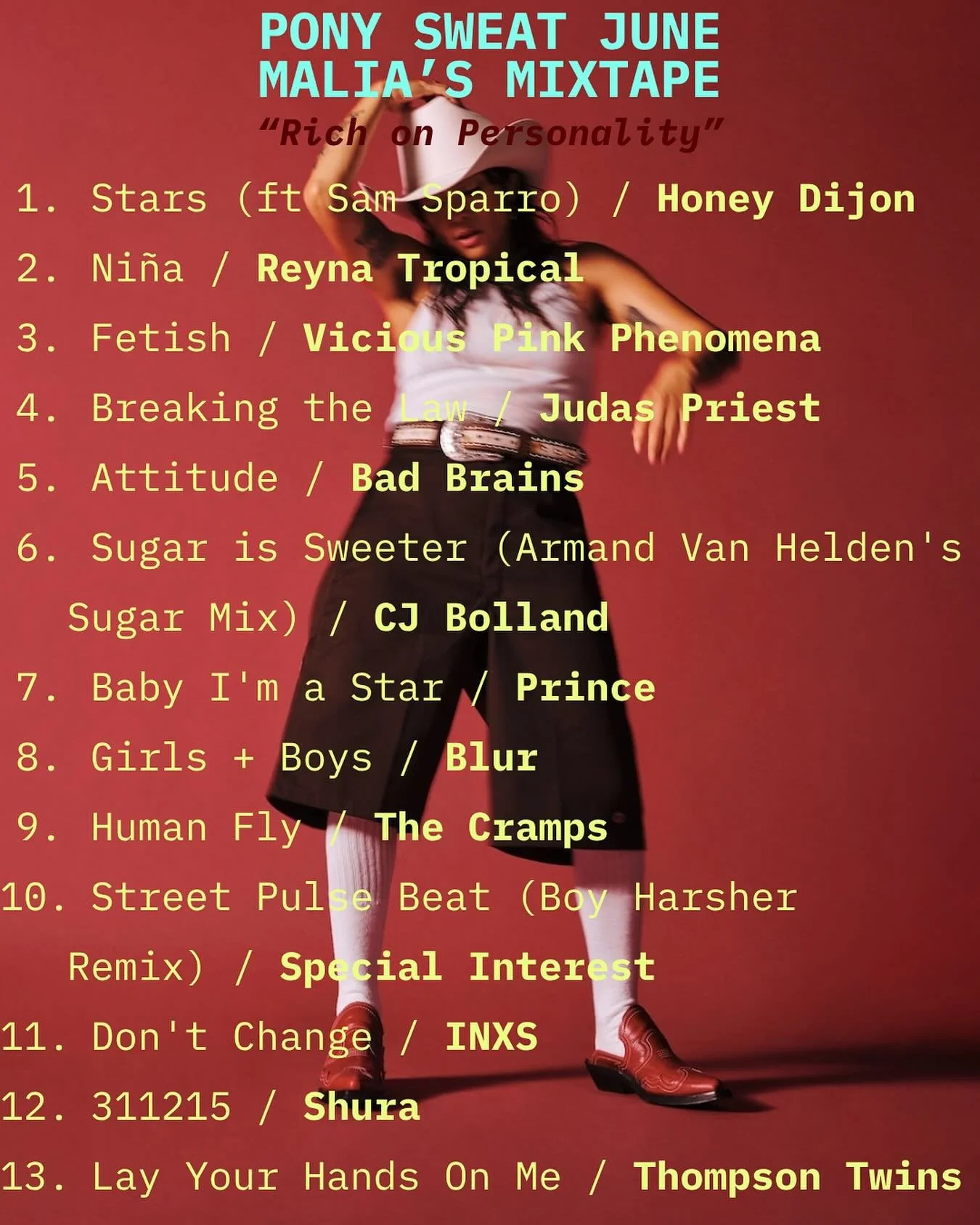 DEBUTING TODAY ❤️&zwj;🔥❤️&zwj;🔥❤️&zwj;🔥 Malia&rsquo;s June Mixtape!!! Wednesdays 10:15AM all month long! + Saturday 6/27 at 1:15PM! Bangers on bangers! Don&rsquo;t miss @malia.ma.ma ✨ HAPPY PRIDE ❣️❣️❣️❣️

&ldquo;Rich On Personality&rdquo;
Stars (