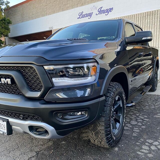Brand new Dodge Ram Rebel in for @autoprousa ceramic coating and 3M ceramic tint! DM or call for an appointment 💥