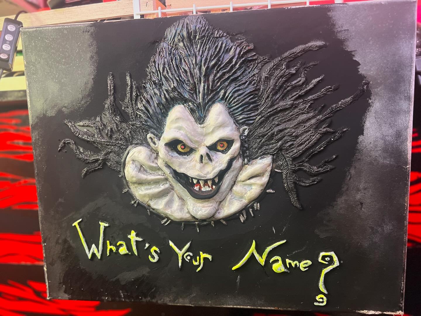 I know most folks consider me a hack, mainly myself, but sometimes I make something I can recognize as okay. What do you think? 
.
.
#deathnote #ryuk #sculpture #sculpting #sculptor #painting #painter #anime #animefanart #deathnotefanart #horrorart #