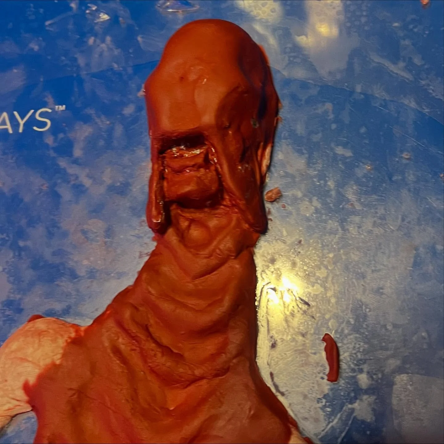 Tonight&rsquo;s progress on The Pale Man. 
.
.
#panslabyrinth #sculpture #sculptor #palemanpanslabyrinth🕸️ #horror #horrorartist #horrorartwork #wallart