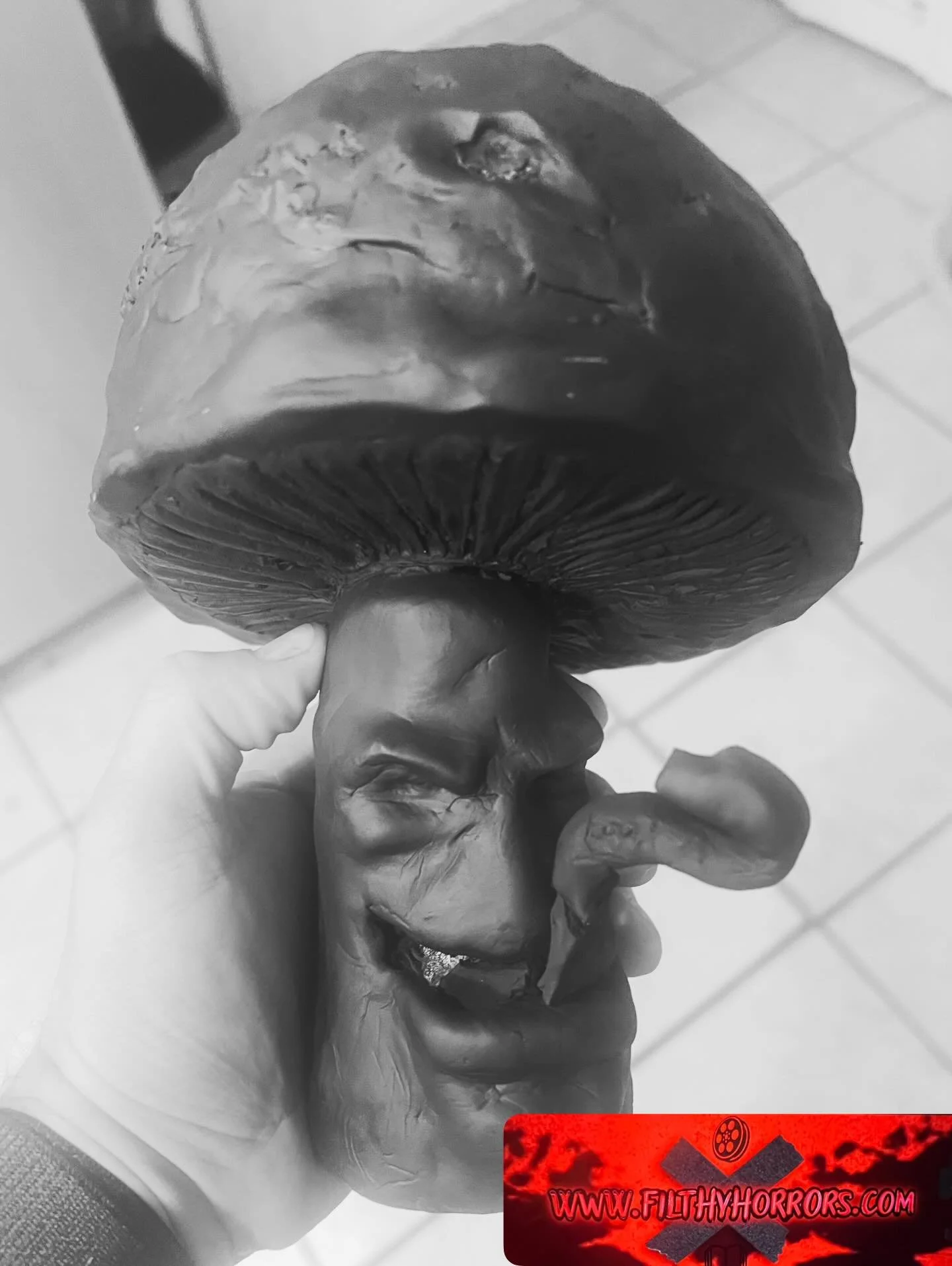 Prime time for this poisonous fellow! 
.
#mushroom #sculpture #sculptor #horrorartist #filthyhorrorsdotcom