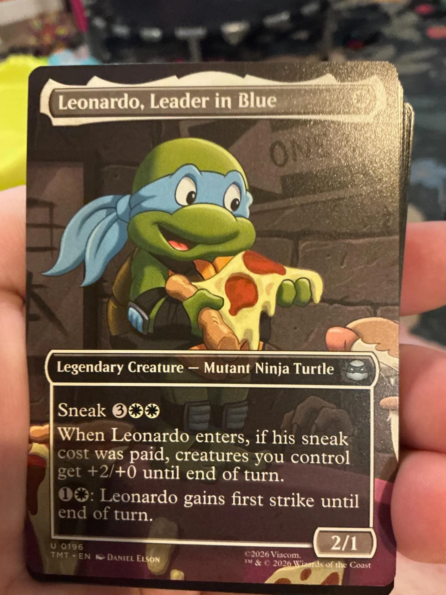 Tonight&rsquo;s pulls from a surprise tin of #mtg #teenagemutantninjaturtles