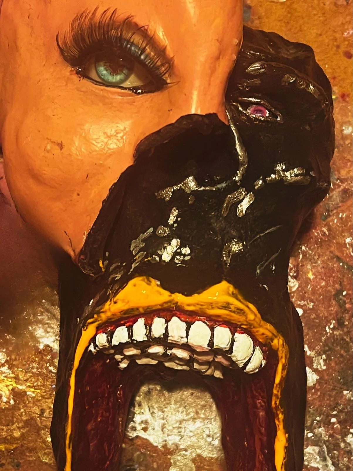 I may be bedridden, but she&rsquo;s on the move. 
.
.
#sculpture #sculptor #horrorartist #wendigo #filthyhorrorsdotcom