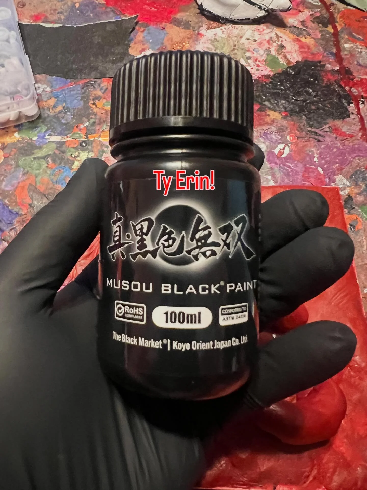 Got my first tangible donation for the cause! 
.
.
#paint #horrorartist #thankyou