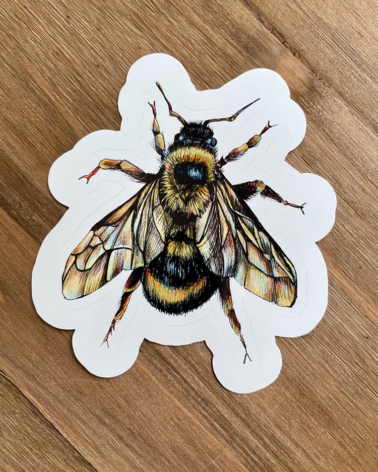 Bumble Bear Stickers, Die Cut Sticker, Vinyl Decal, Bumper Sticker,  Cottagecore Sticker, Fairy Sticker, Bee Gifts, Bumblebees, Fairy Art