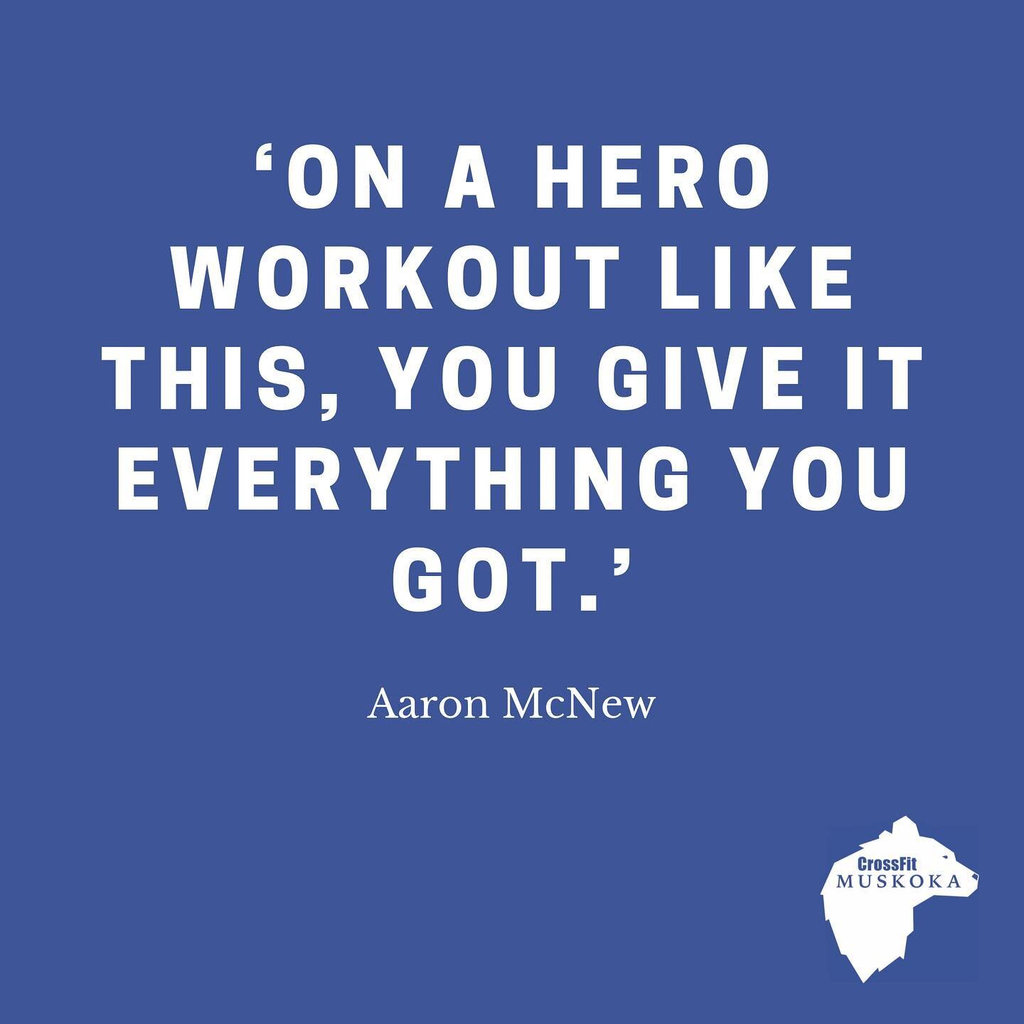 On April 13th our WOD will always be the Hero workout &ldquo;Donny.&rdquo;

We hope wherever you are today, you will join us in honouring Donny. Our friend, @mcnew57 who we met on the @coachdevelopmentprog wrote this workout. PLEASE take a moment to 