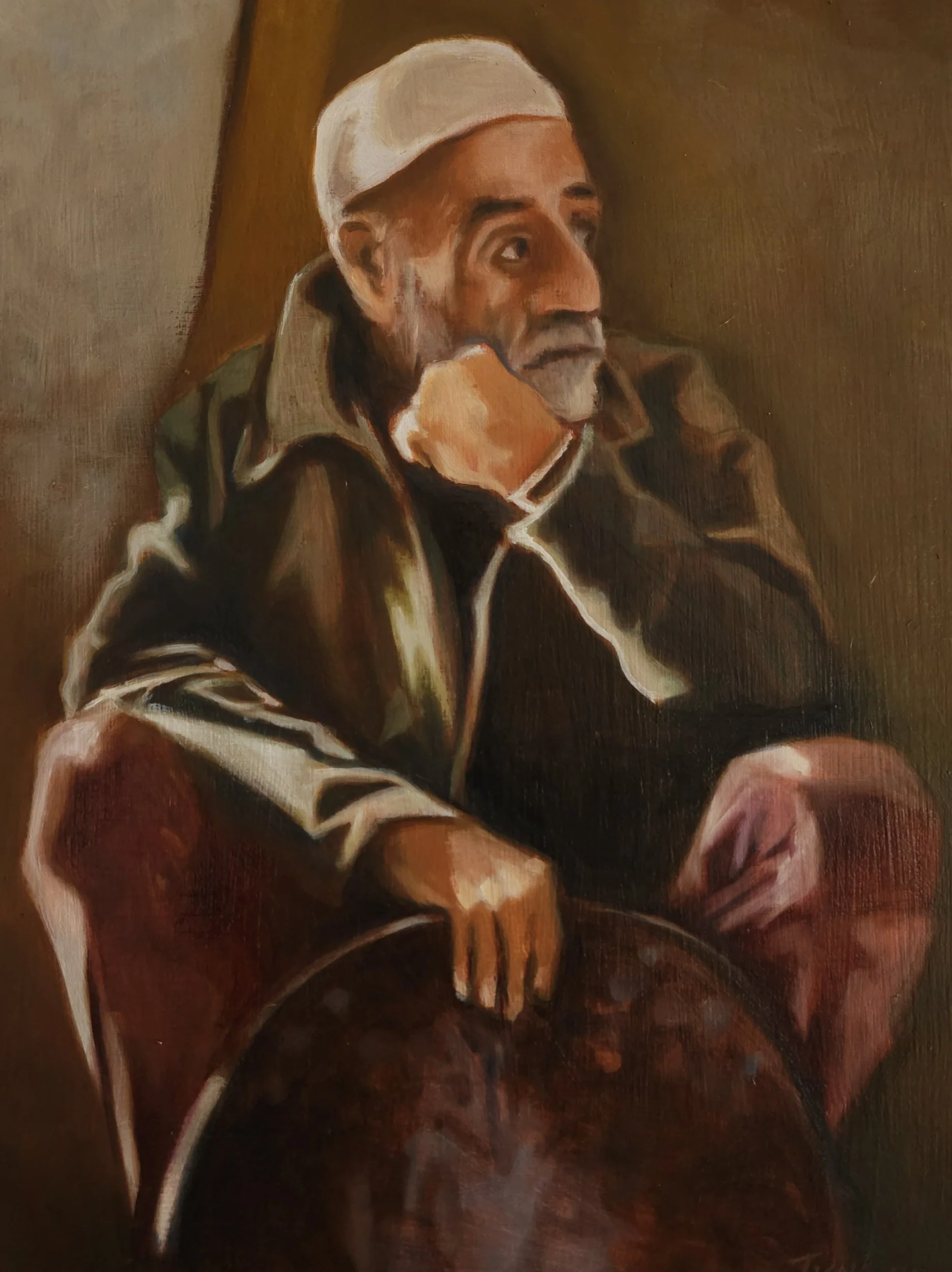 Gaza, 2026. Oil painting on linenboard, 50 x 40 cm.