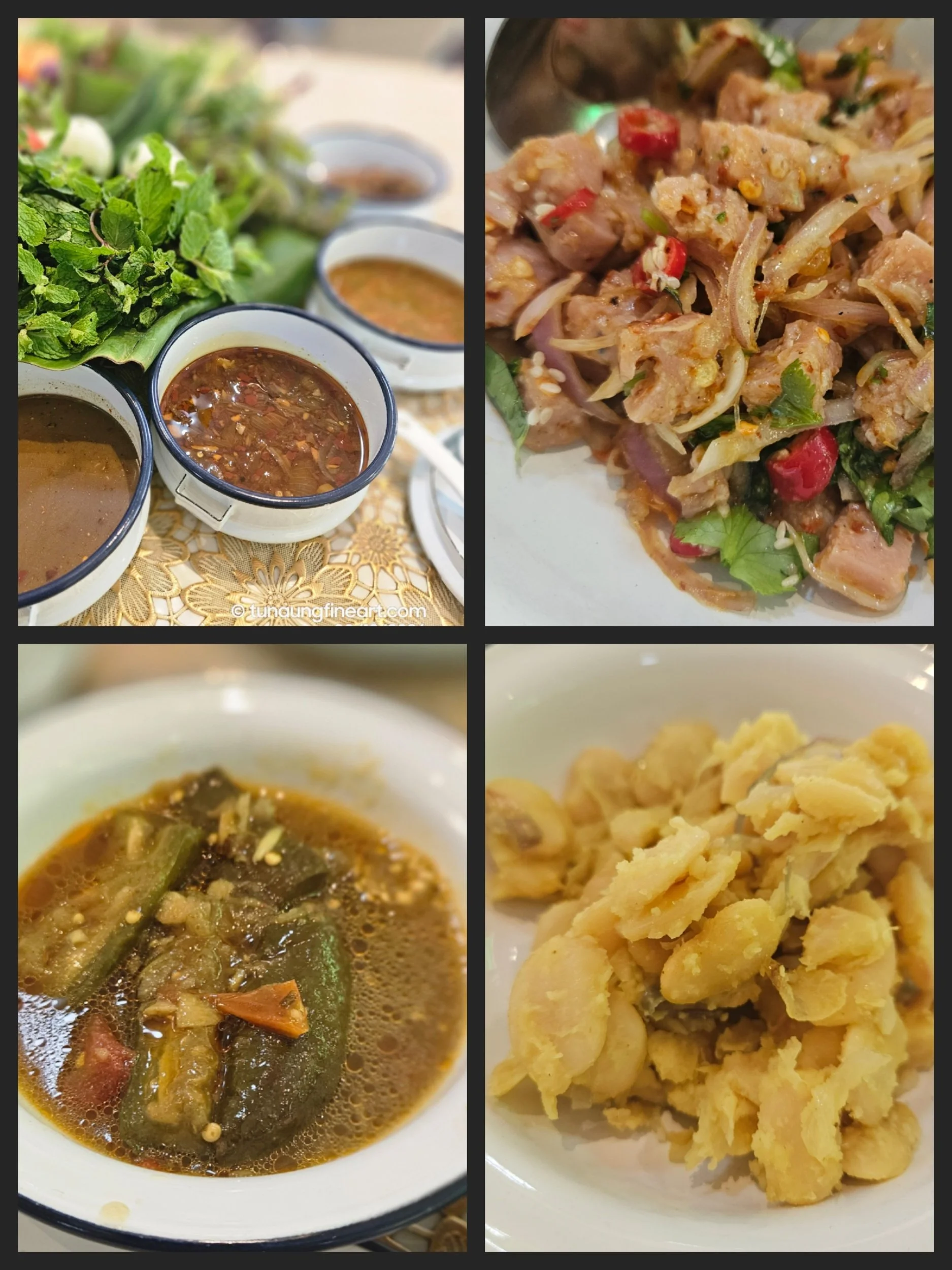 Some Burmese dishes