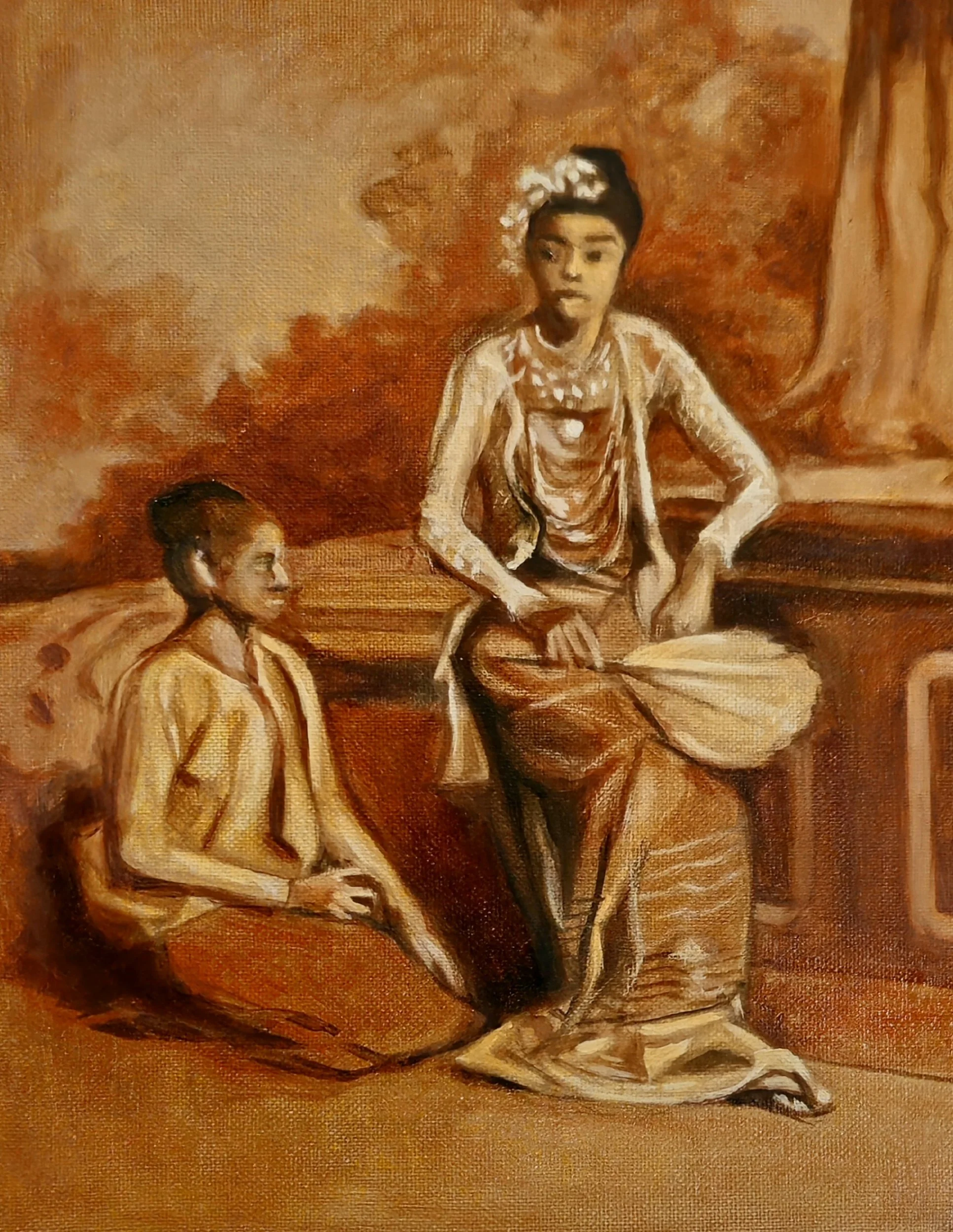 Gone with the Wind, 2025. Oil painting on canvas, 30 x 24. Credit: Adolphe Klier. photographer.