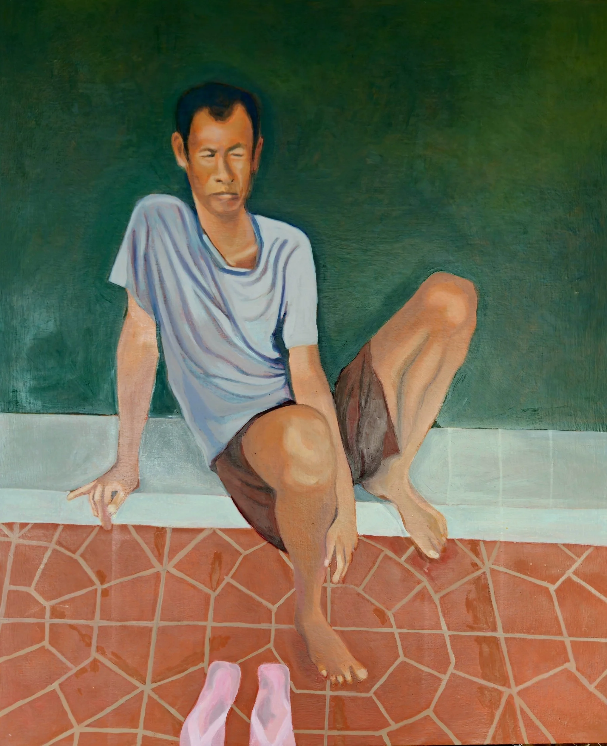 Doorways No. 3, 2026. Oil painting on linen, 90 x 75 cm.
