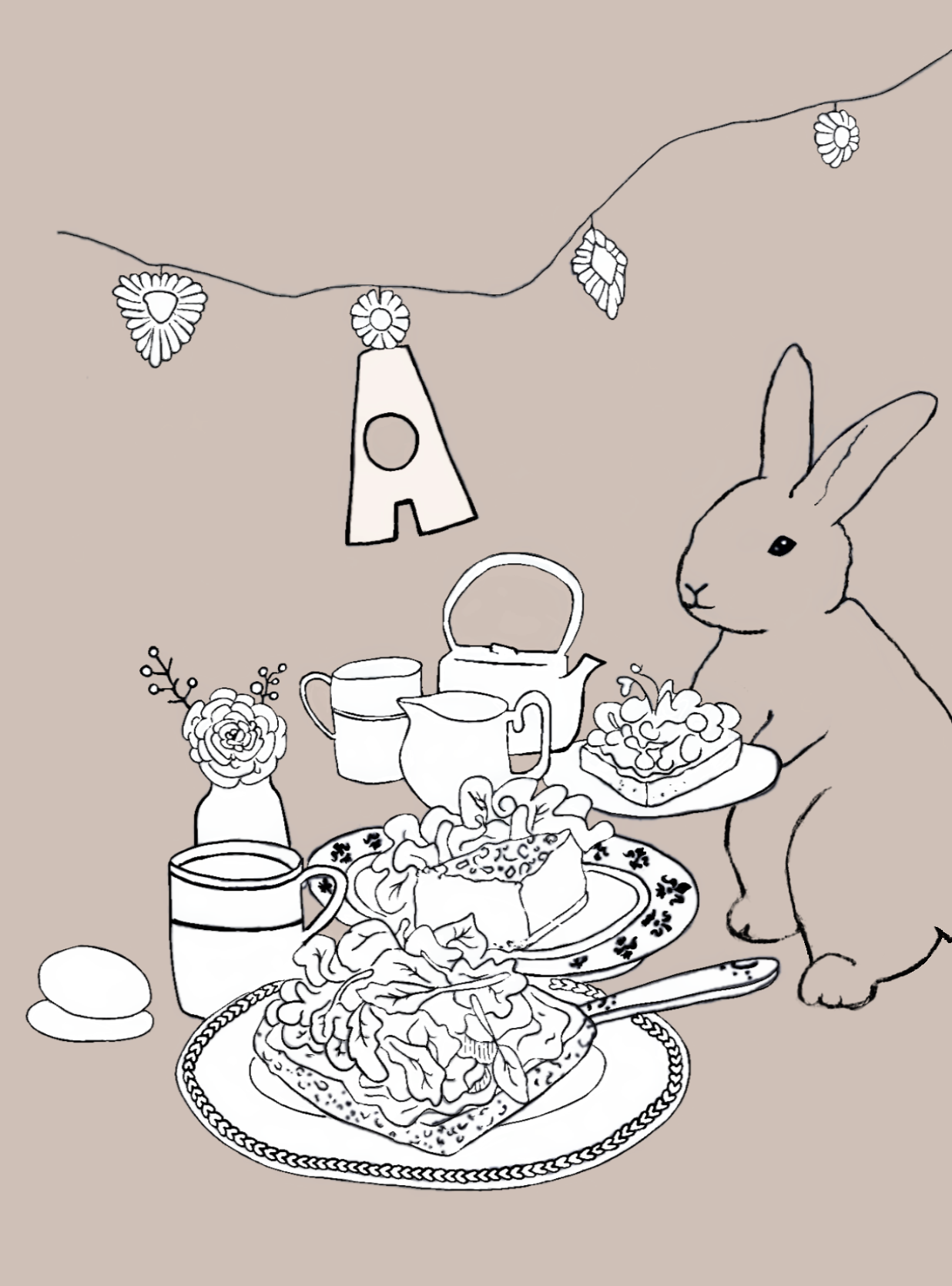 MÅURICE Luncheonette Postcard Design