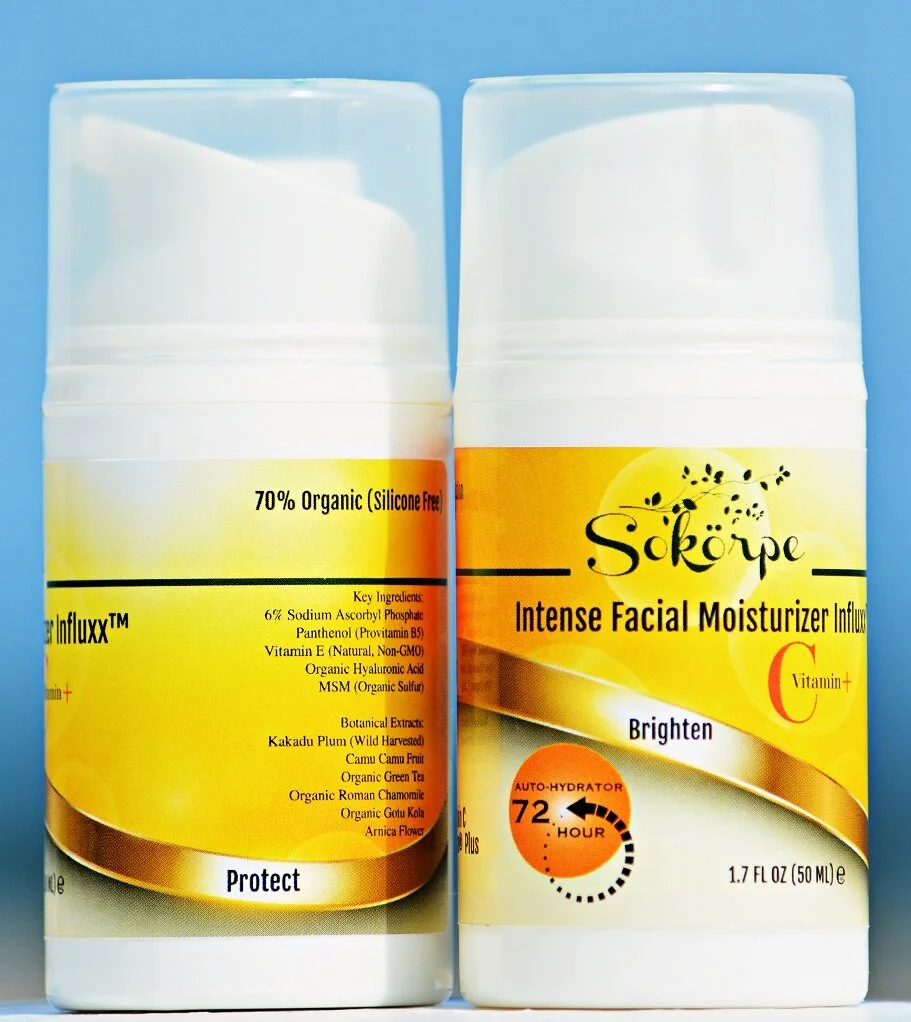 Hyaluronic Acid Serum, Vitamin C Intense Moisturizer Influxx™, Retinoid