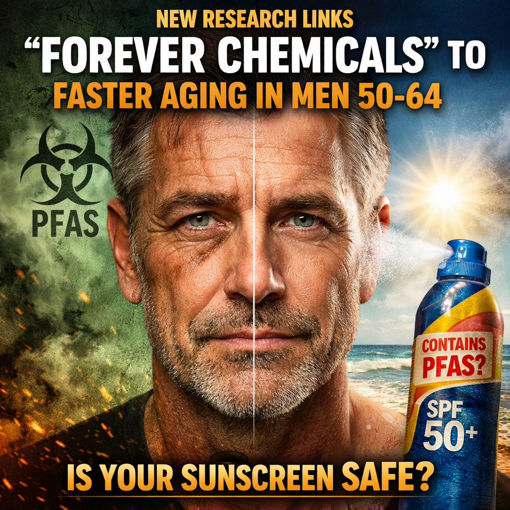 New Study Links PFAS to Faster Aging in Men 50–64 — Is Your Sunscreen Part of the Problem?