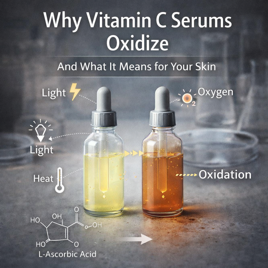 Why Vitamin C Serums Oxidize — And What It Means for Your Skin