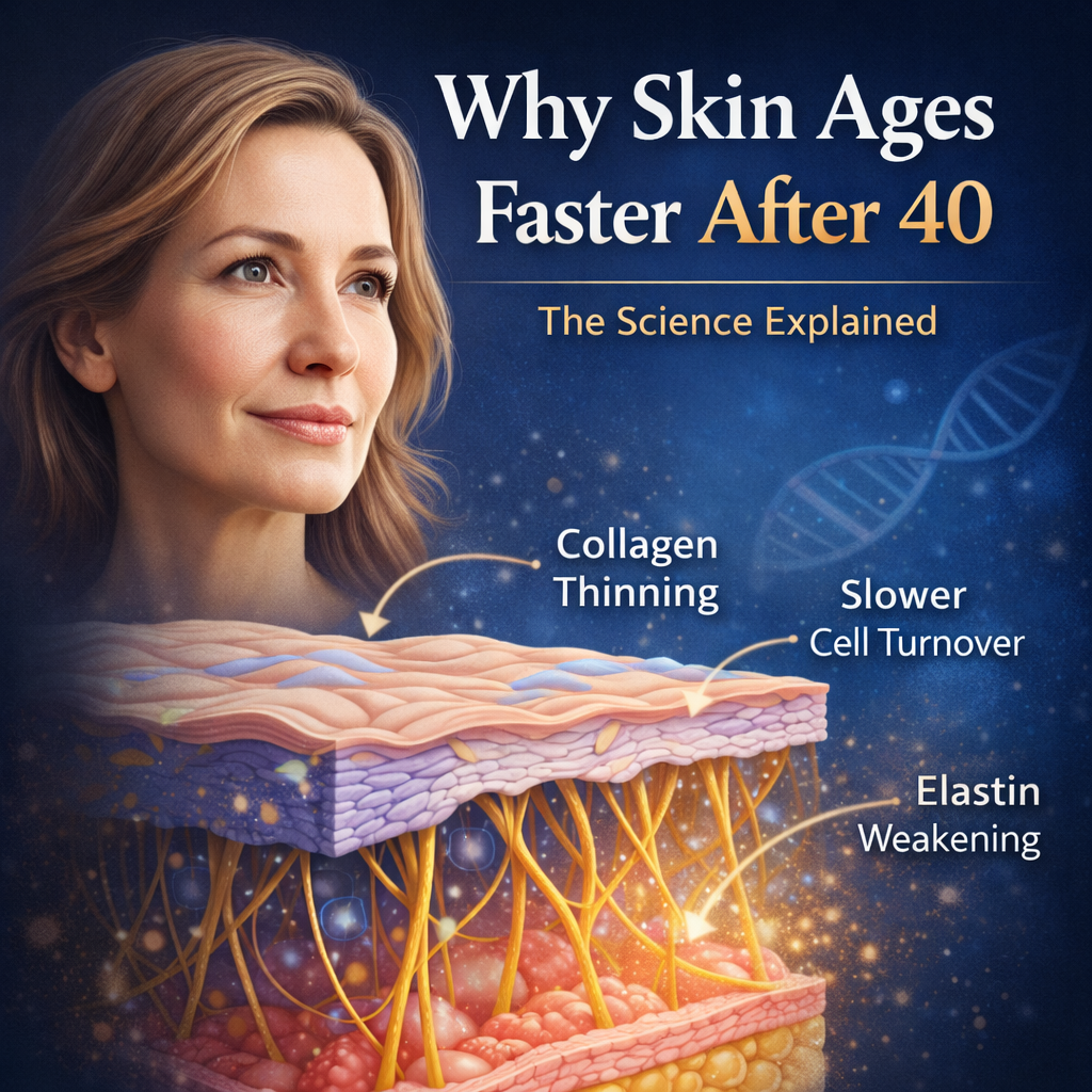 Why Skin Ages Faster After 40: The Science