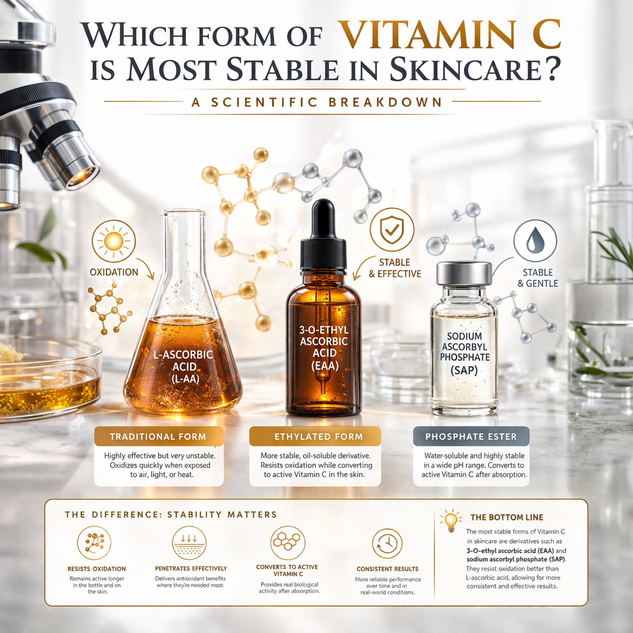 Which Form of Vitamin C Is Most Stable in Skincare? A Scientific Breakdown