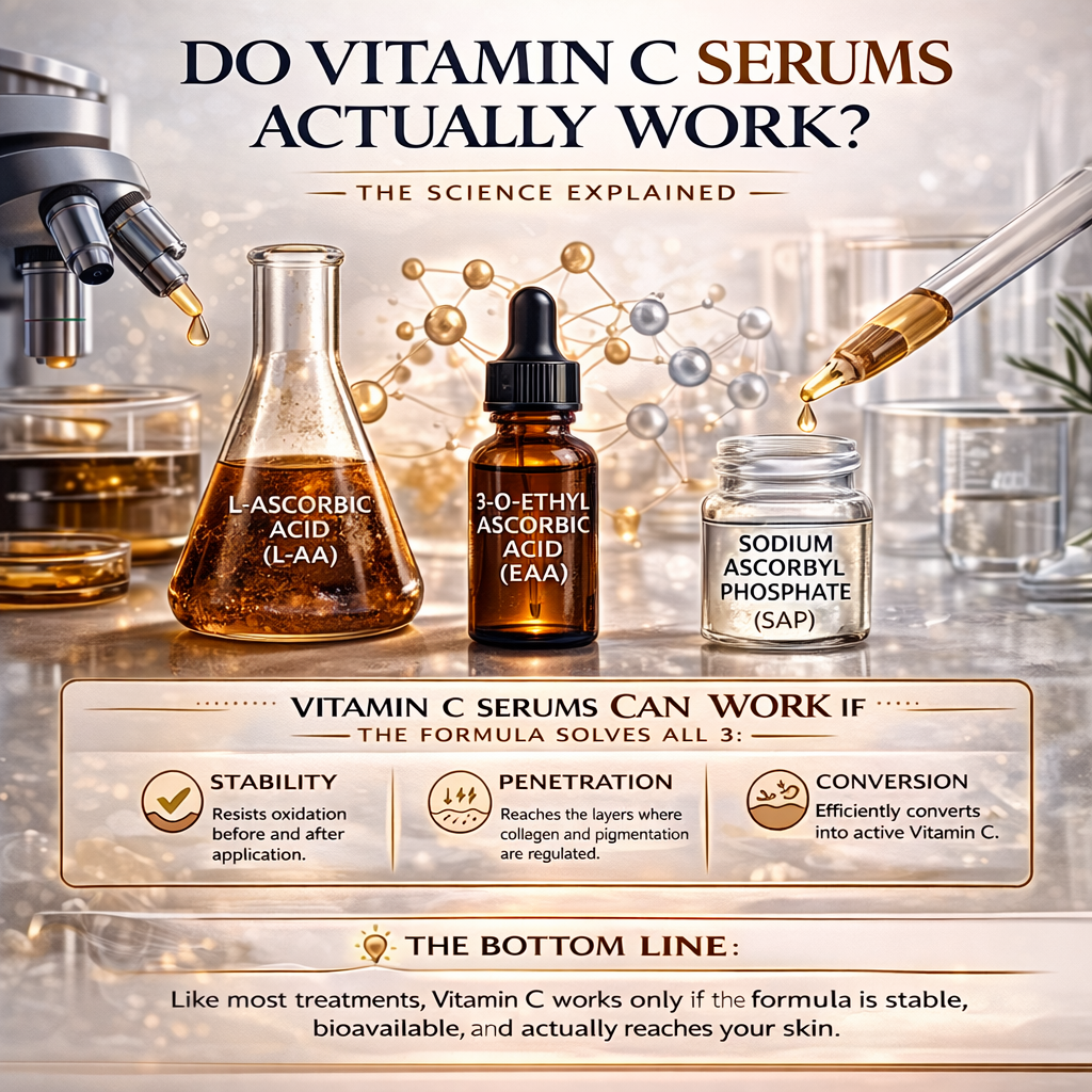 Do Vitamin C Serums Actually Work? The Science Explained (No Hype, Just Results)