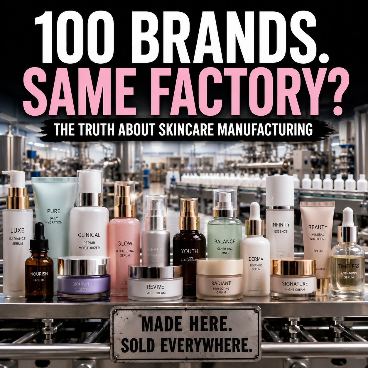 Who Really Makes Your Skincare? The Truth About Private-Label and Luxury Skincare Brands