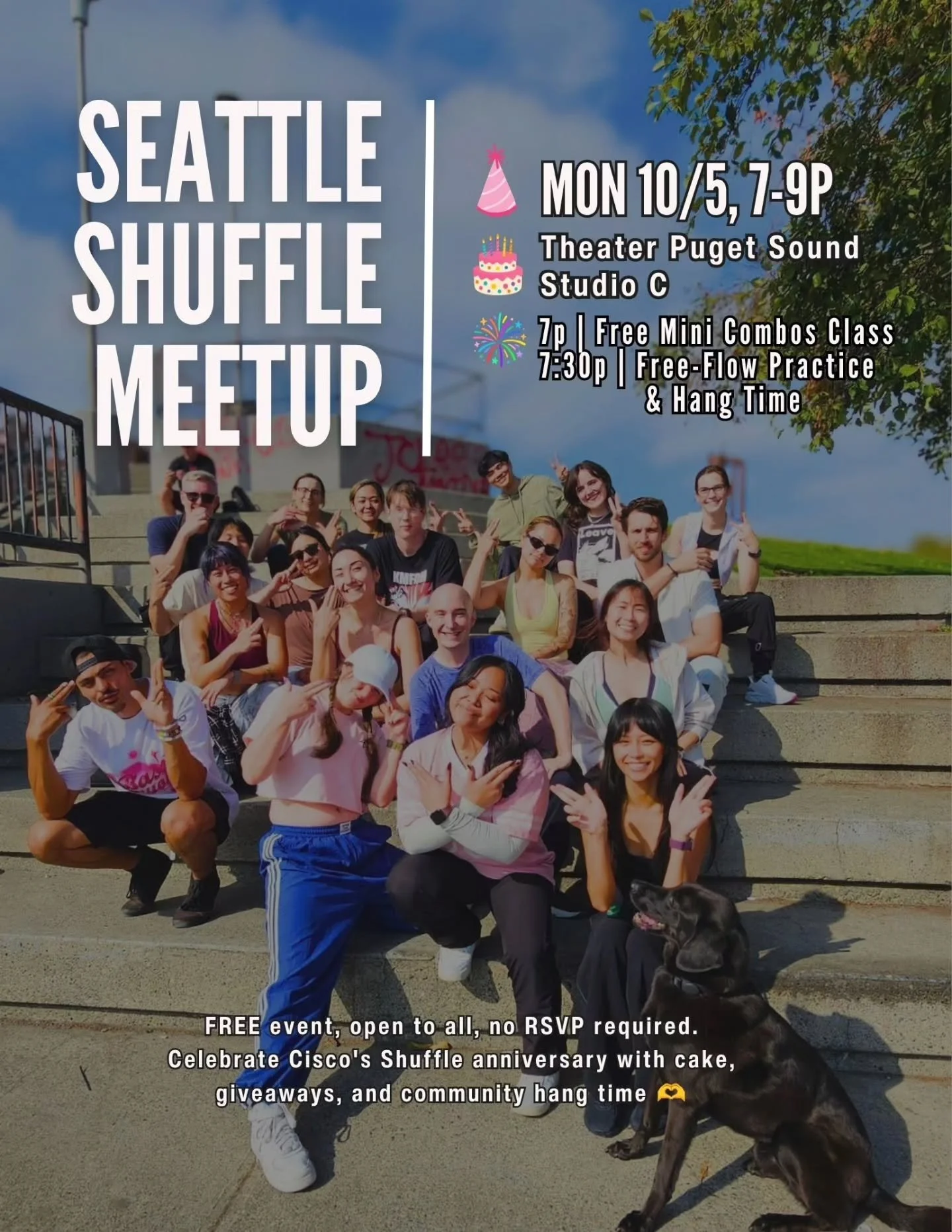 YOUR EXCUSE TO GET OUT ON A SCHOOL NIGHT!

This monday marks 8 years since I tried shuffling for the first time. That seems like something to celebrate 🥳

On this special day, I want to help other shufflers on their journey!

So I'll be giving away 