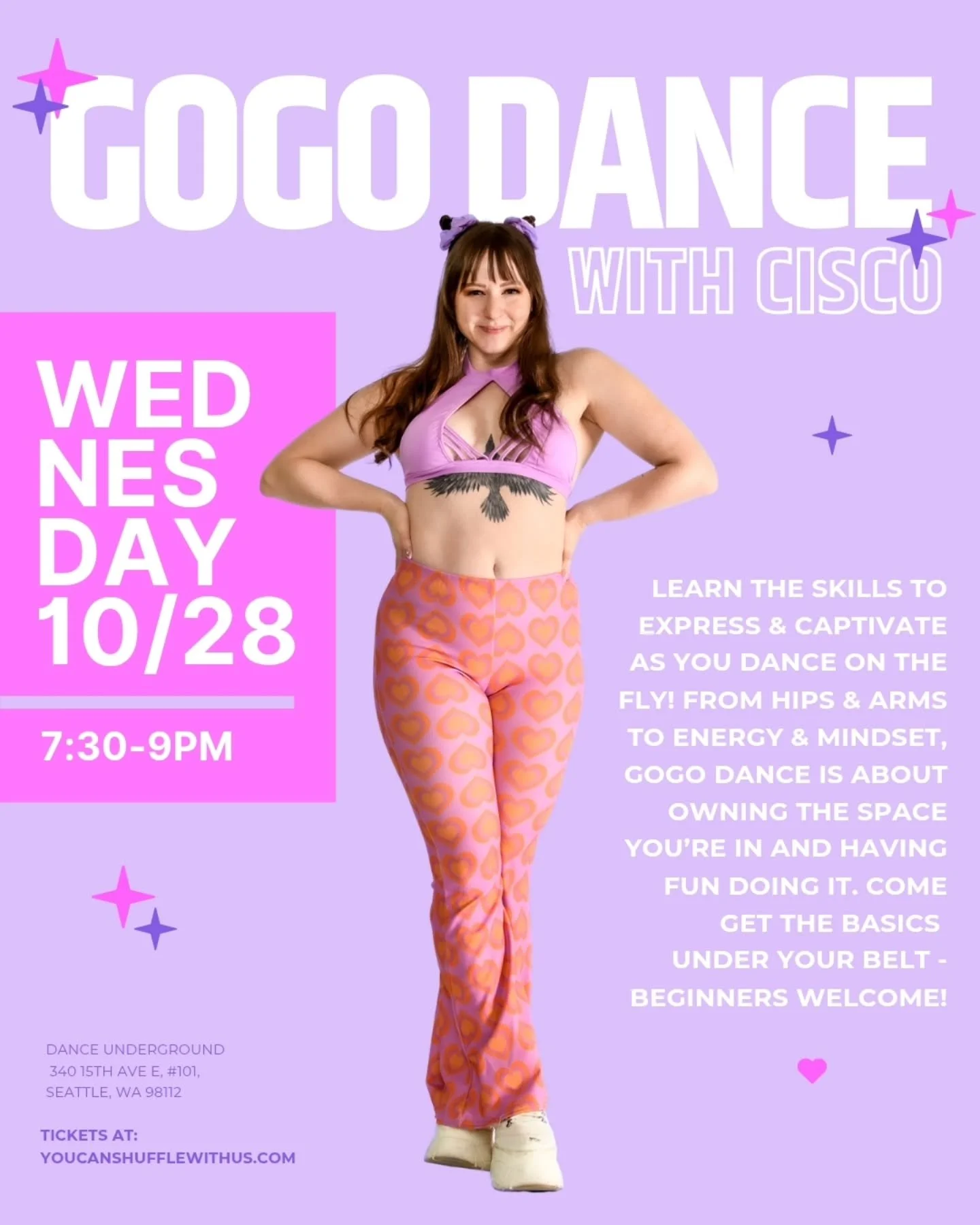 Its time to Gogoooo! This one is for all my babes wanting to RADIATE with confidence, and have the moves to back it up 💃

This one is open level, beginner friendly, and combo based with lots of mods available for my int/adv dancers too.

We'll start