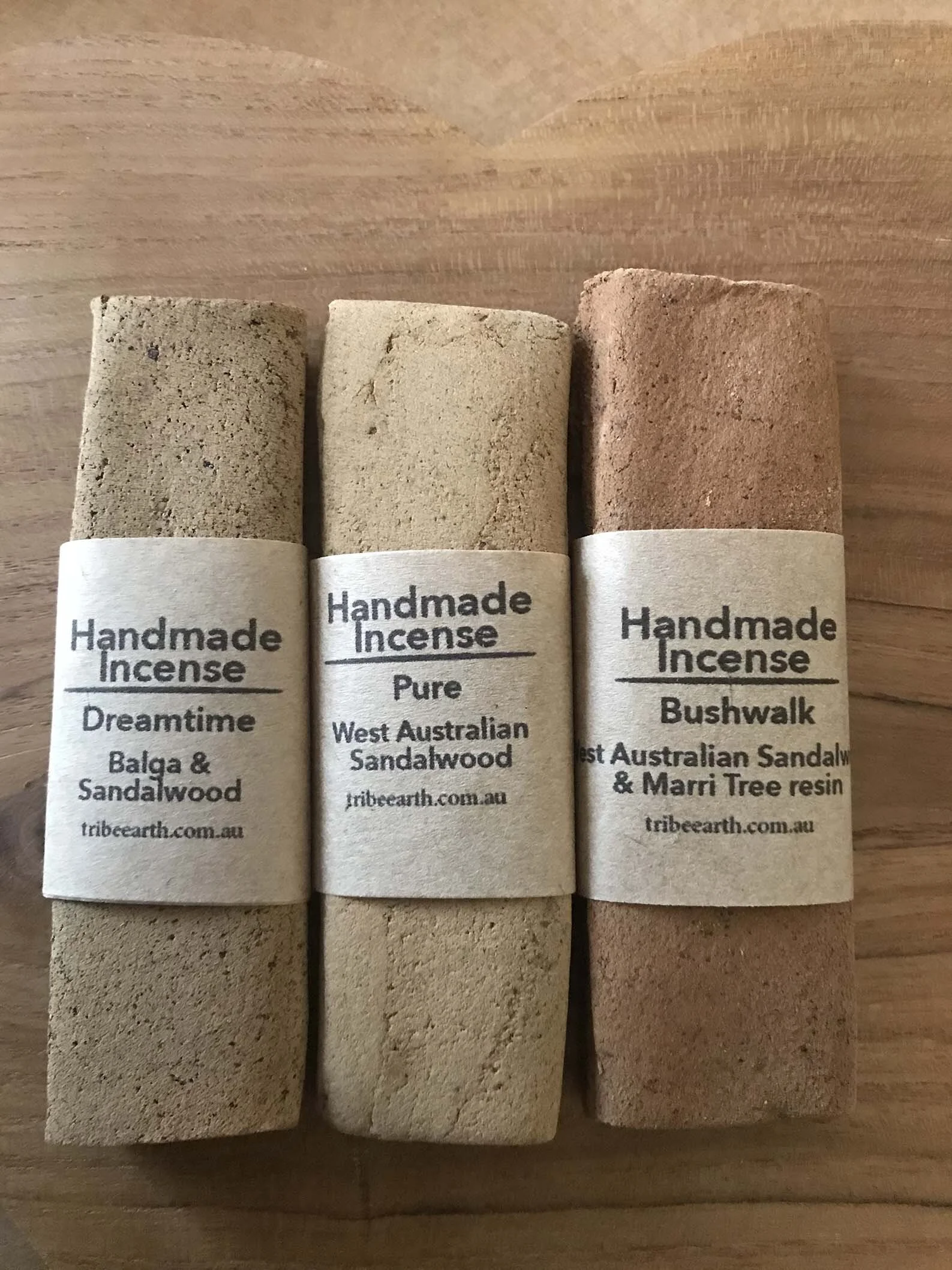 West Australian Trio 3 planks of HANDMADE INCENSE