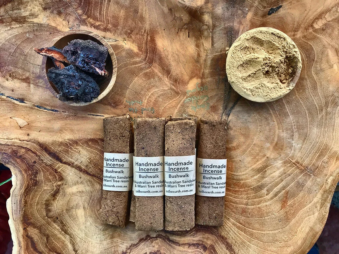 NEW!!!! Bushwalk WA Sandalwood & WA Bush resins - 3 planks HANDMADE INCENSE