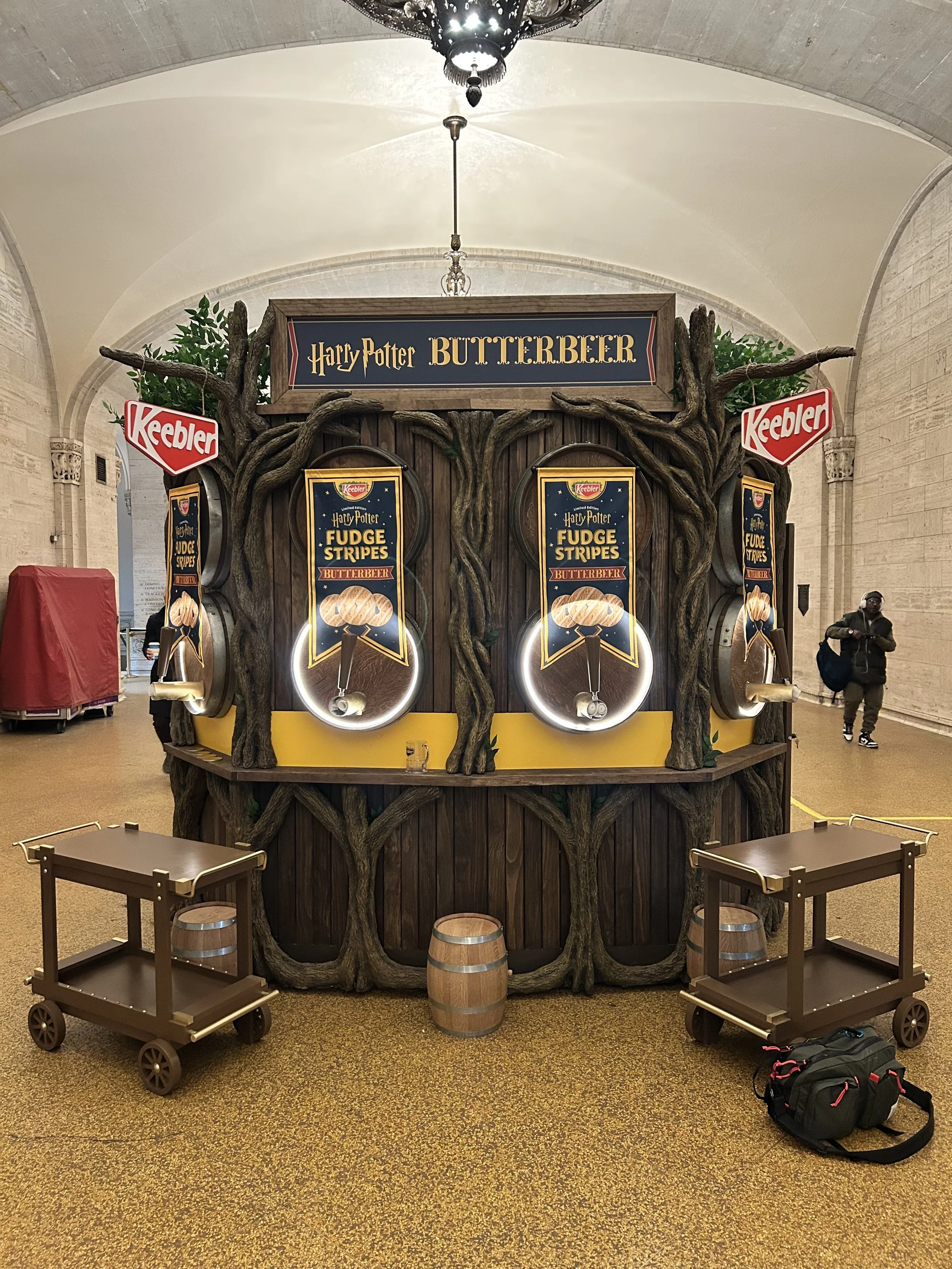 Keebler, Cojo Ltd. Tree bark, Grand Central Station, NYC