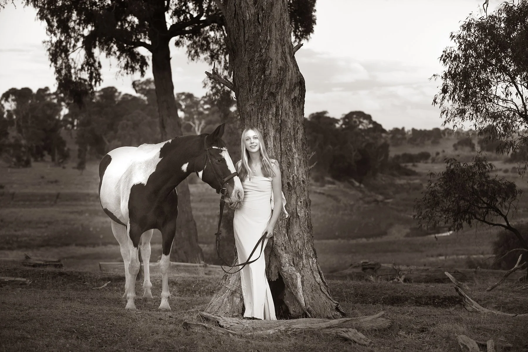 Pony and girl captured at the end of the day – fine art children’s equestrian photography.