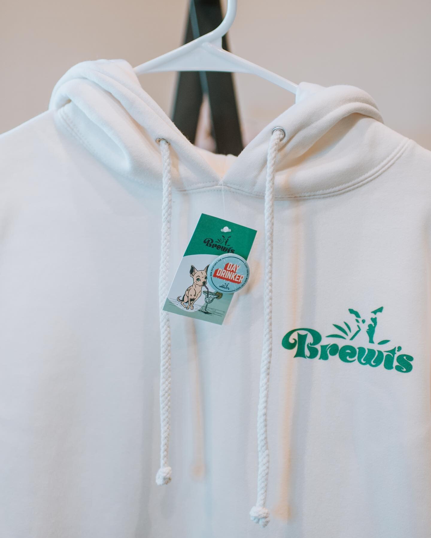 Did you know if you purchase one of our hoodies, you get a free pin? Shop the merch and get ready to rock your Brewt&rsquo;s gear and a the cutest pin around!⁣
⁣
#bloodymarymix #bloodymarys #bloodycaesar #bloodycaesars #margaritamix #margs #margslife