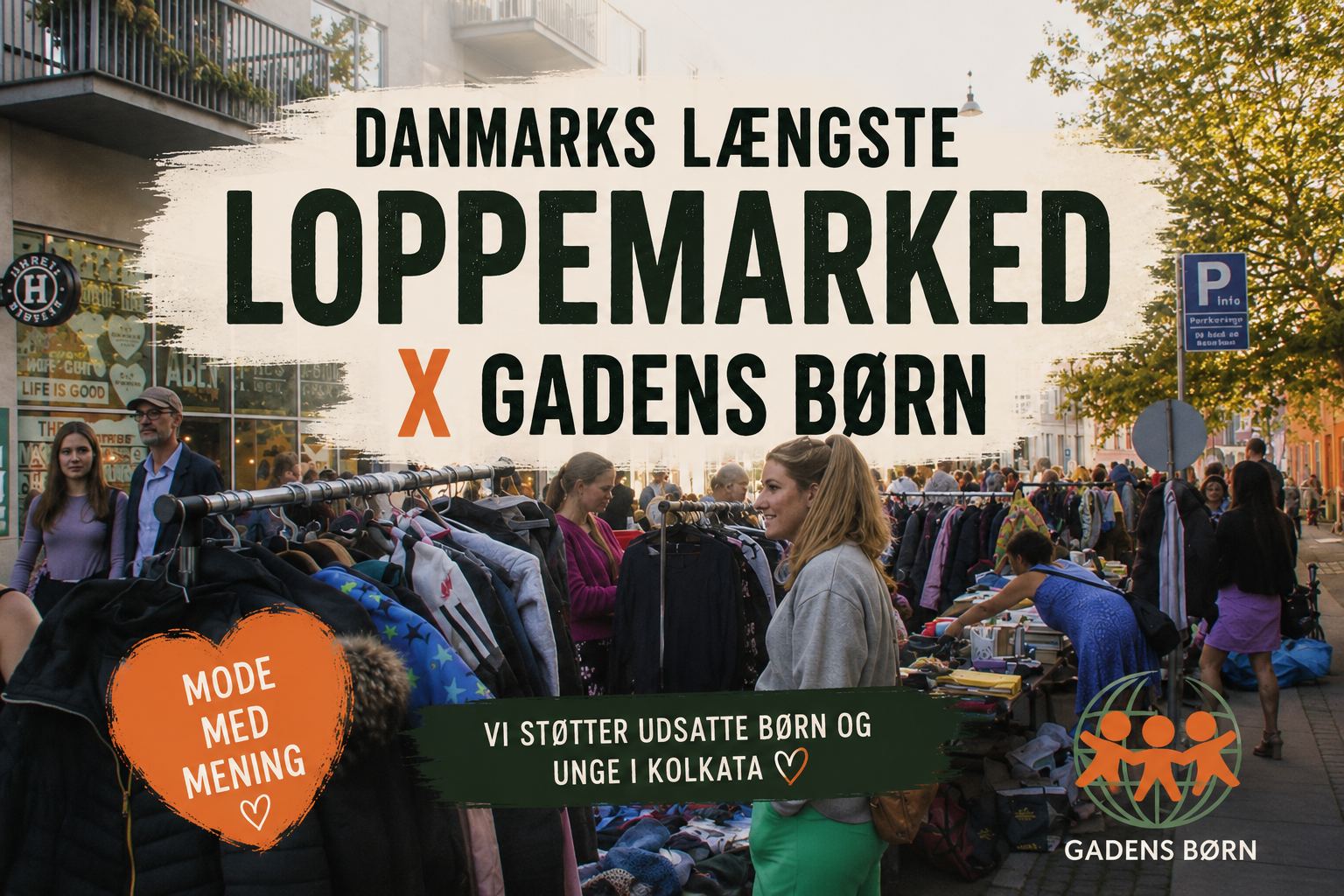 Danmarks længste loppemarked Valby X Gadens Børn 
