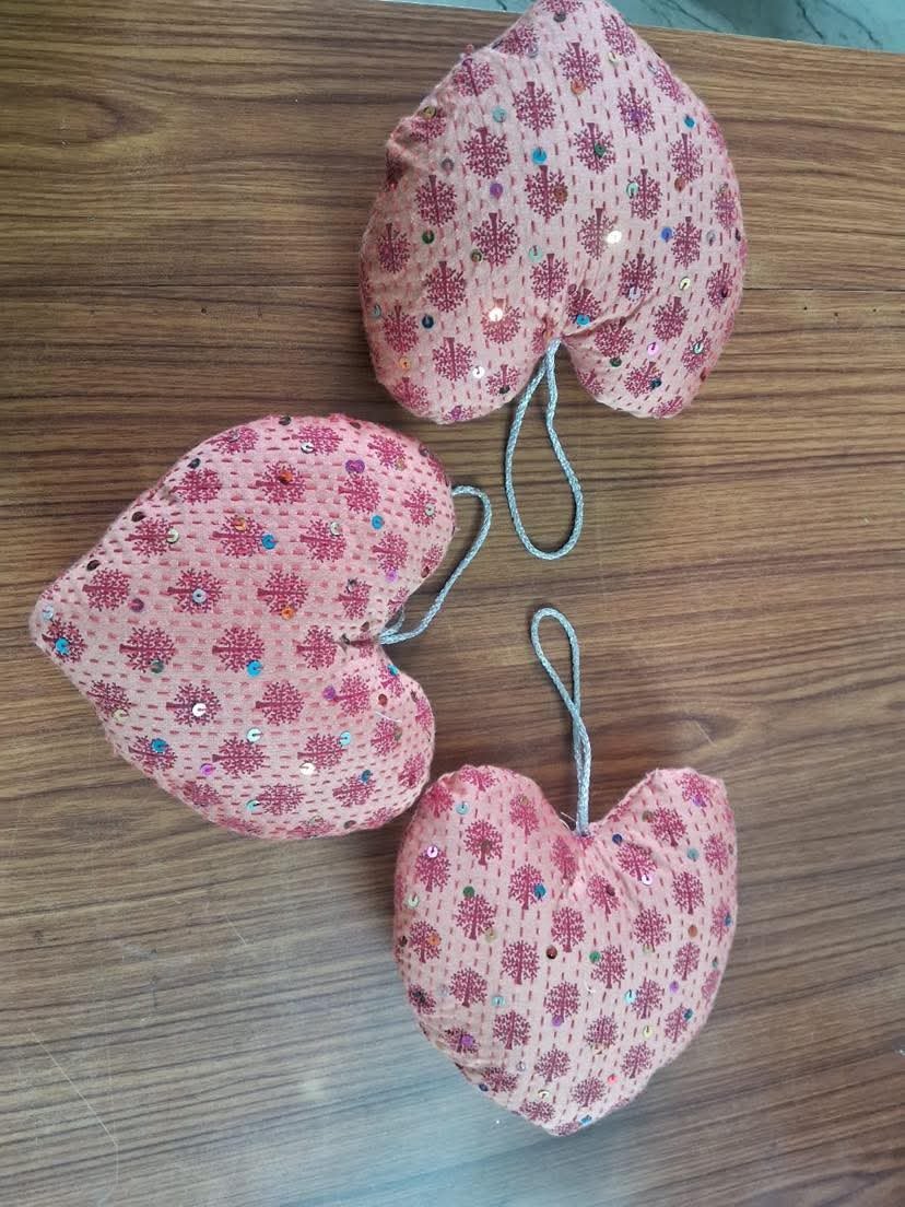 Stofhjerte - mønstret