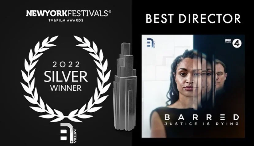 Kerri McLean stars in Barred, winner of Best Director at New York Festivals Radio Awards