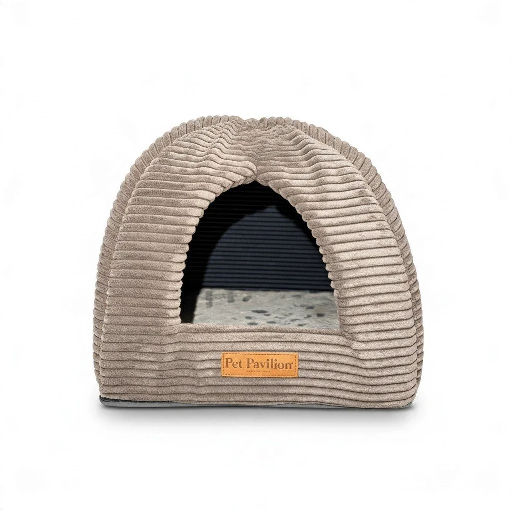 Pet Pavilion Pyramid Cat Bed Taupe