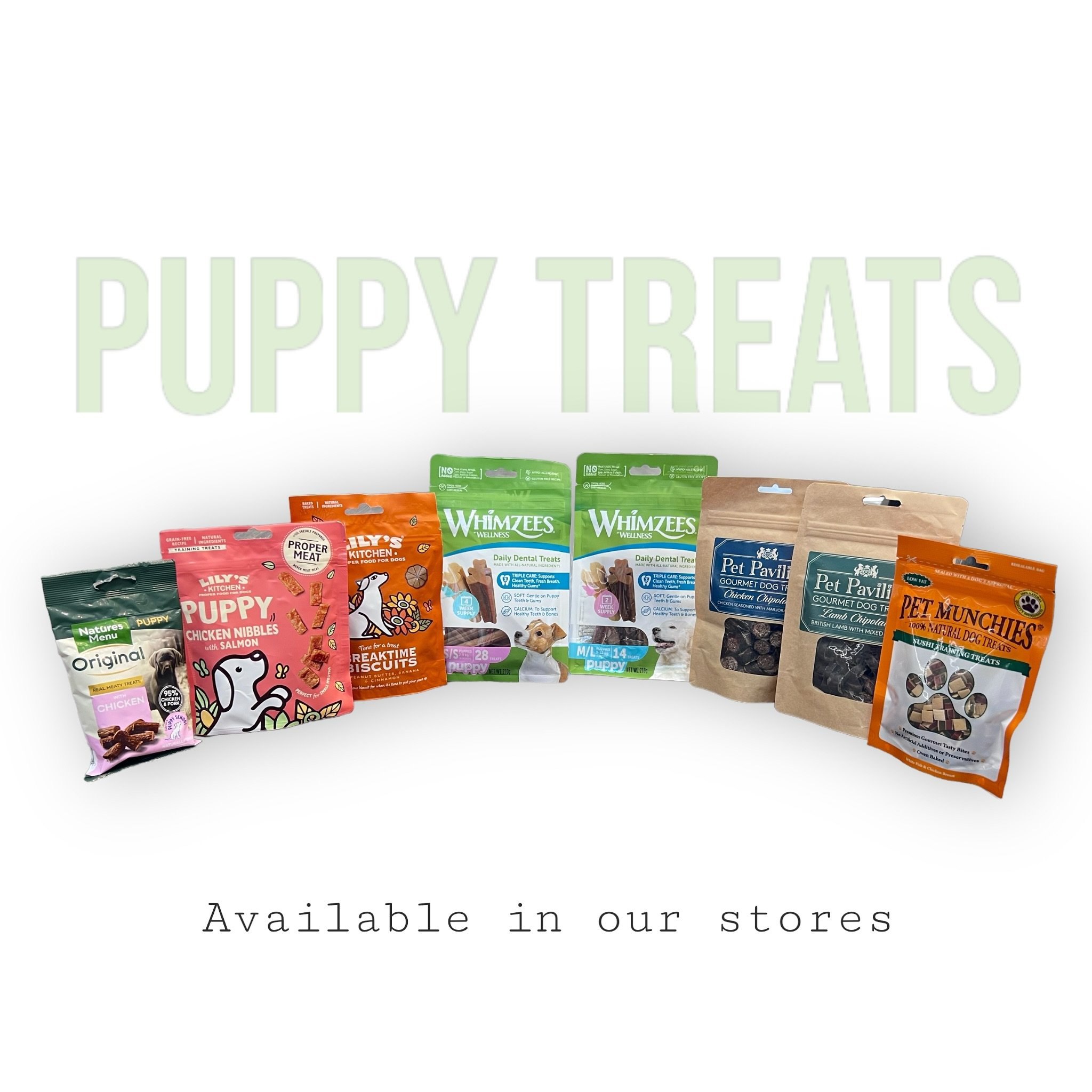 🐶🐾Treat your furry friend to some tail-wagging goodness with our selection of puppy treats!🐾🍖These delicious bites are packed with all the good stuff to keep tails wagging and puppy kisses coming!
.
.
.
#petpavilion #puppytreats #happypuppies #pe