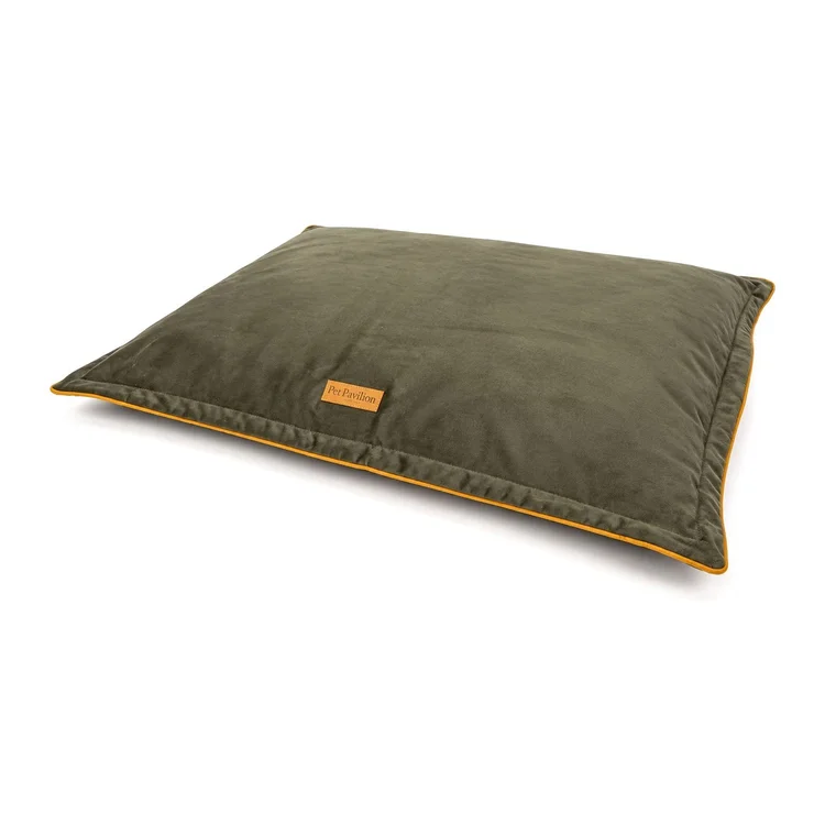Pet Pavilion Green / Mustard Water Repellent Cushion
