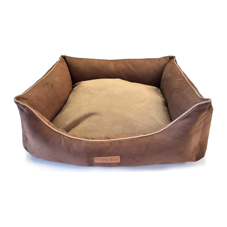 Pet Pavilion Nest Bed Chocolate / Cream Water Repellent