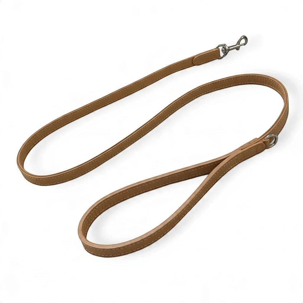 Pet Pavilion Italian Leather Lead - Cuoio (Cognac)