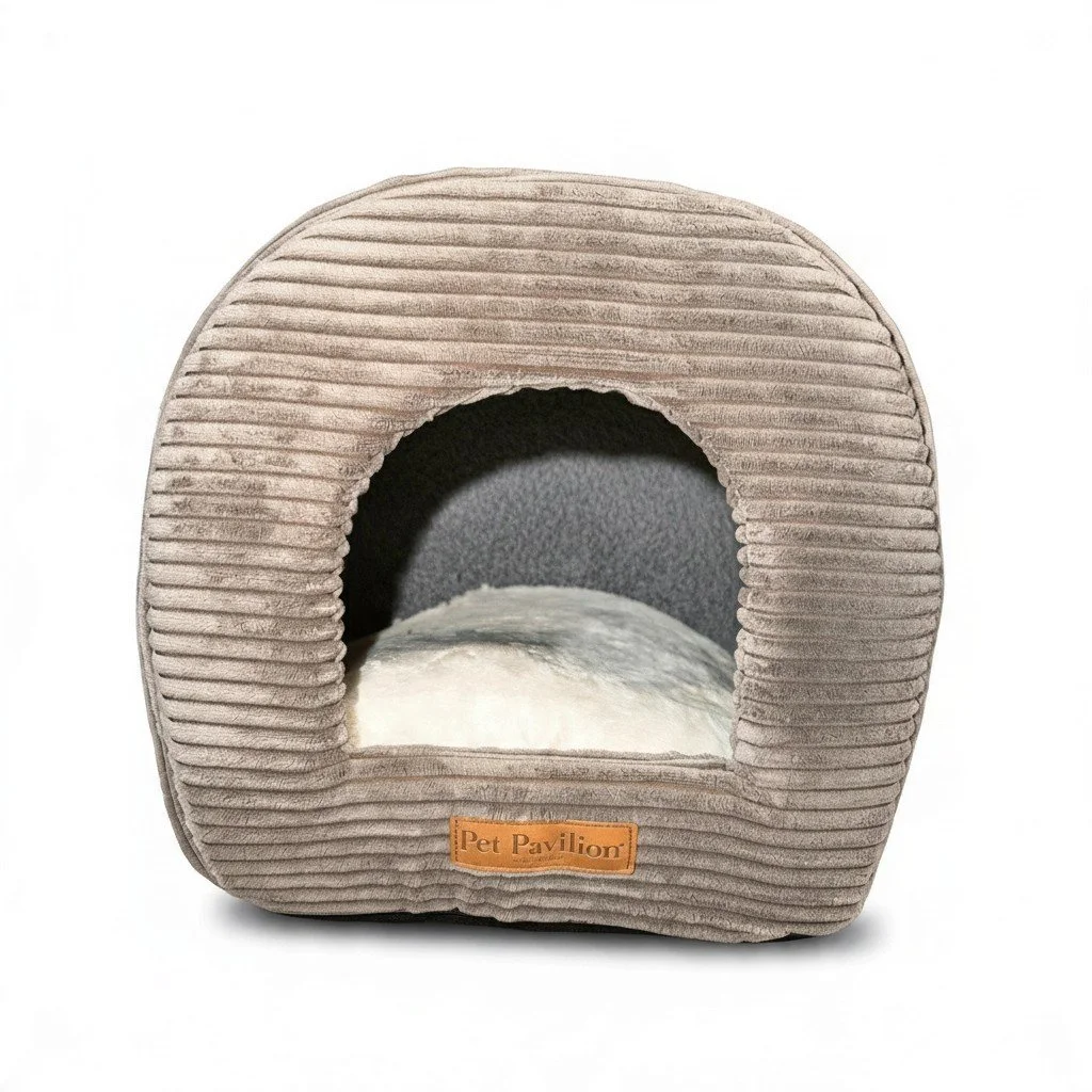 Pet Pavilion Tunnel Cat Bed Taupe