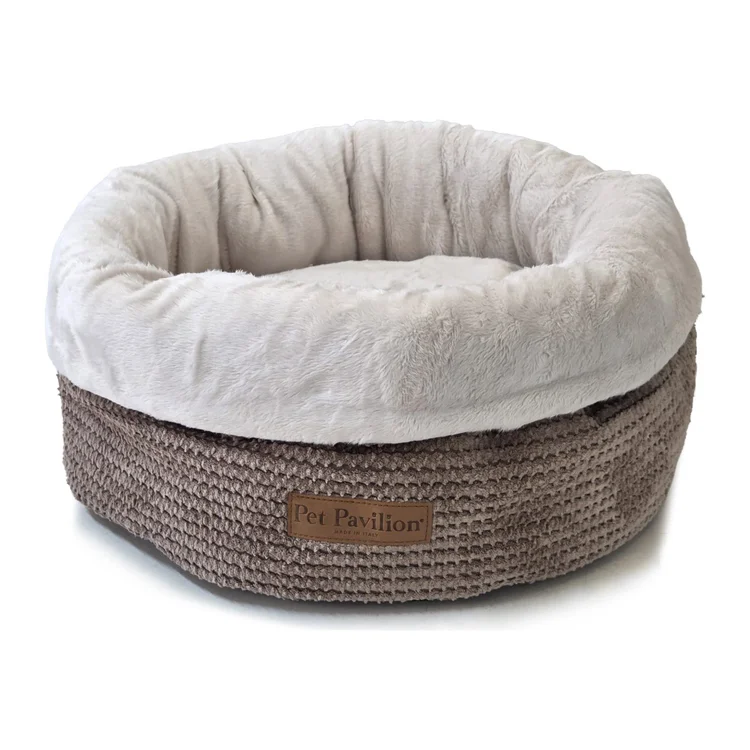 Pet Pavilion Woven Cat Basket Beige