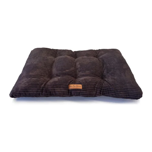 Pet Pavilion Earth Brown Ribbed Velvet Cushion