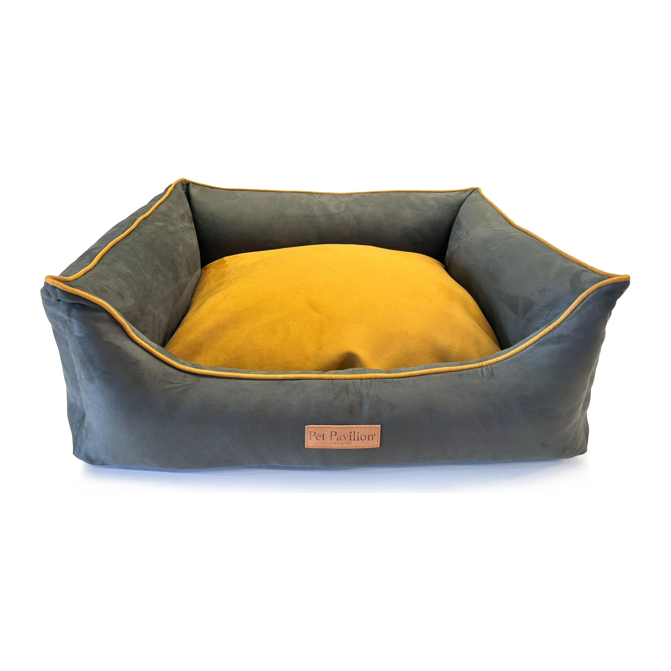 Pet Pavilion Nest Bed Green / Mustard Water Repellent