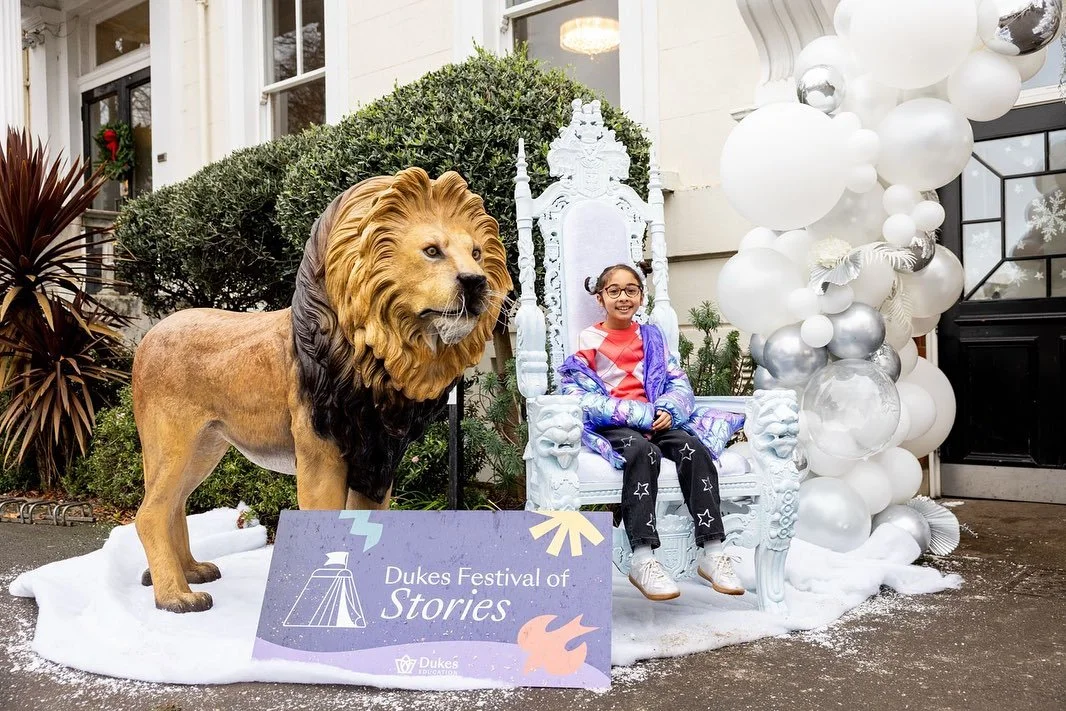 The first ever Dukes Festival of Stories was a roaring, Narnia-inspired success. Brilliant author sessions, puppets, book signings and illustrator draw-alongs made if a fun packed day. With tickets for over 1,000 people from Dukes Education schools, 